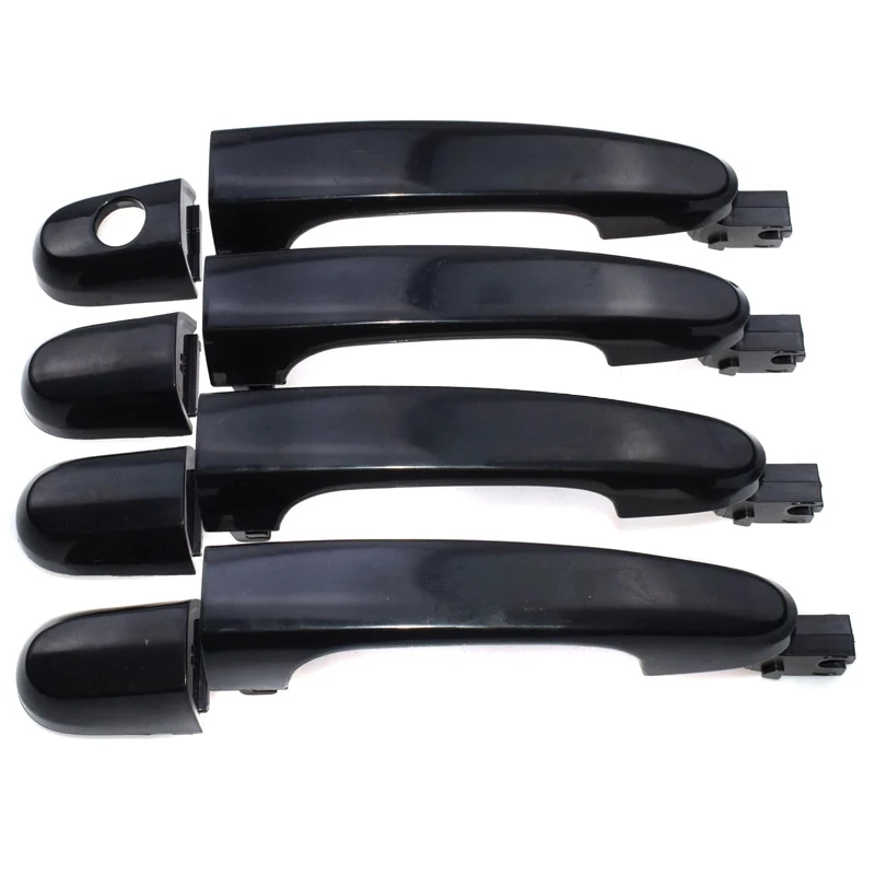 1 Set Black Car Exterior Door Handle Cover Fit  2005 2006 2007 2008 2009 2010 82651-1F000 82661-1F000 New