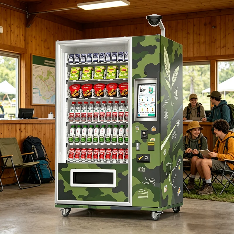 Supermarket Use Refrigerated Fruit Vending Machine Fresh Produce Unmanned Dispenser