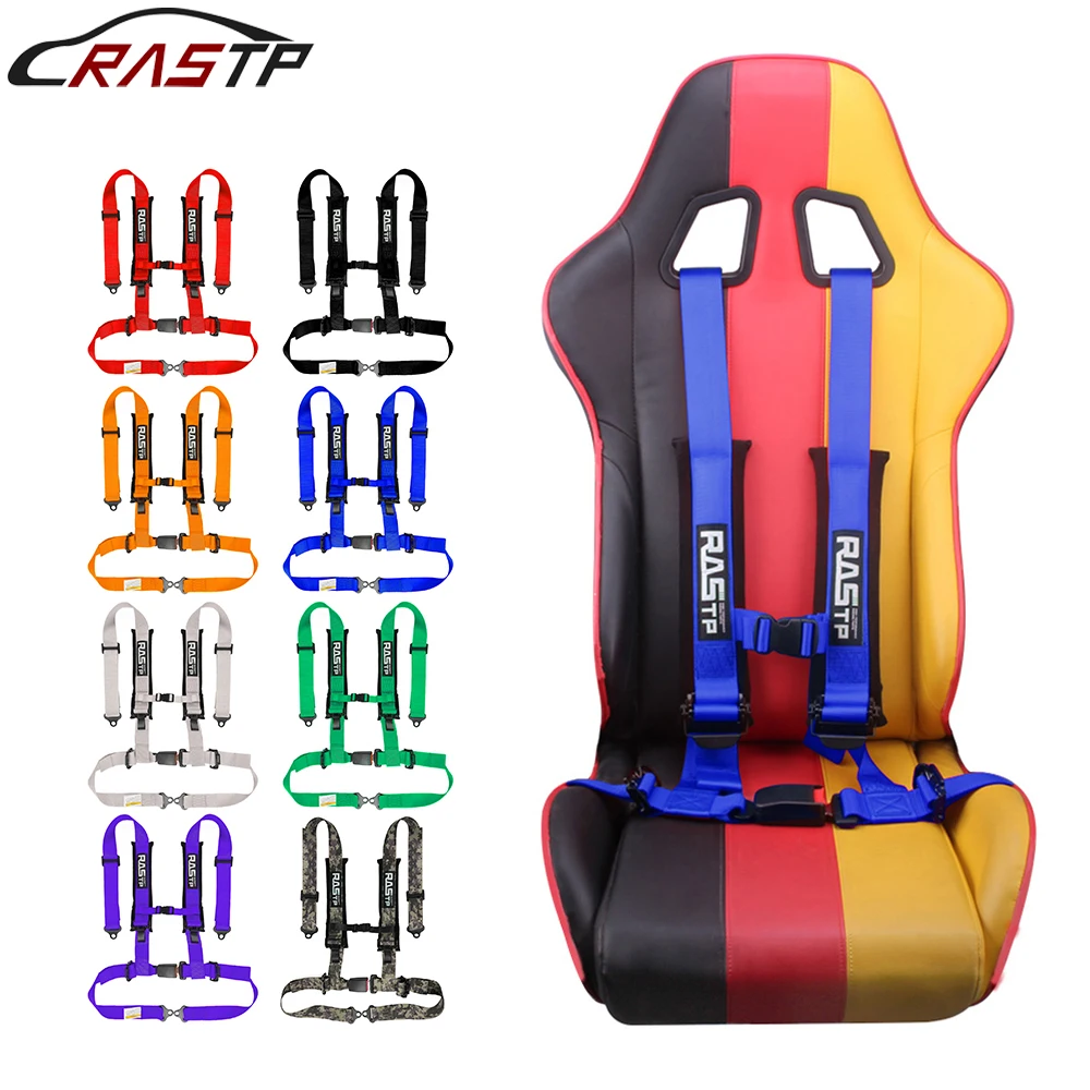 

RASTP-New Racing Seat Belt 2-inch Four Point With Sponge Bolt Mounting High Grade Strap Nylon Belts Safety Harness BAG091