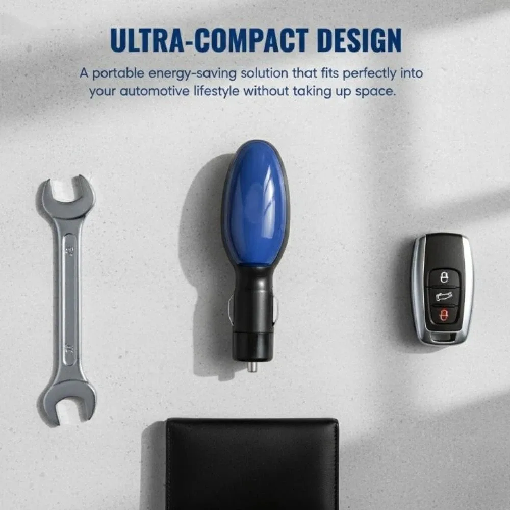 Dispositif d'économie de carburant universel 12 V Plug-and-Play, portable, bleu, pour camions