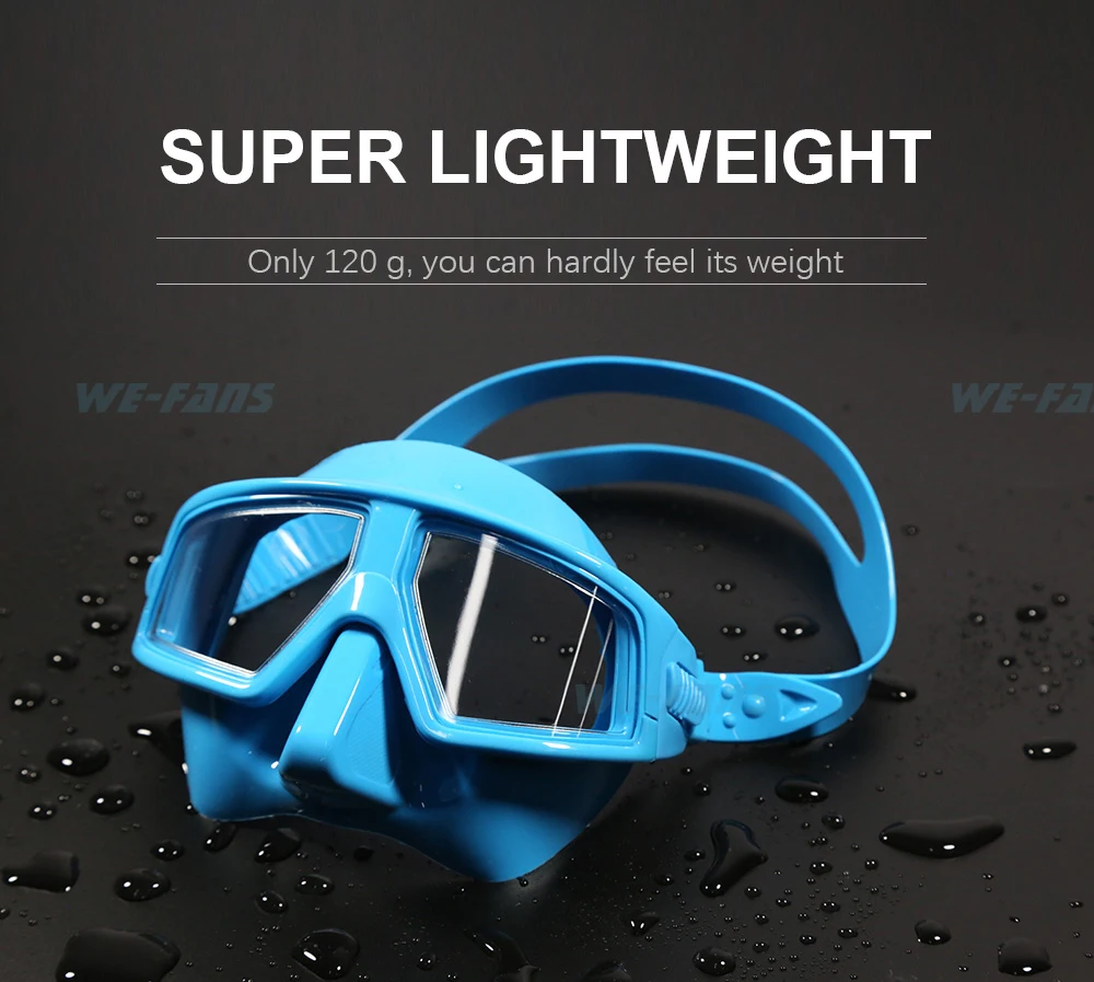 We-Fans 2022 New Free Diving Mask Low Volume Multiusage Glasses Snorkel Diving Mask Adults Men Women Diving Equipment Underwater