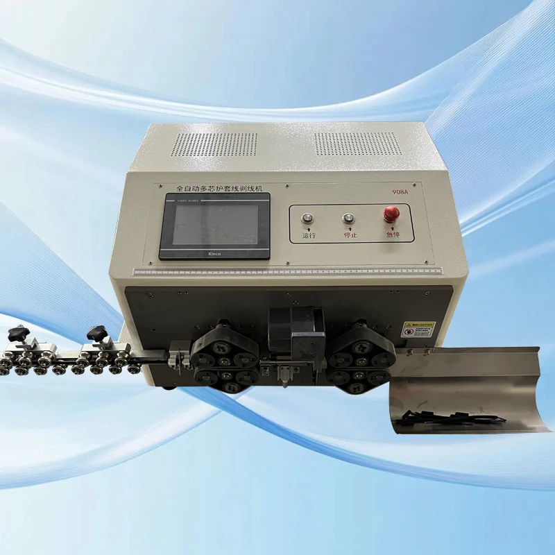 TWX-908 Cable Manufacturing Equipment Wire Harness Processing Automatic Meter Double-head Wire Cutting Peeling Machine