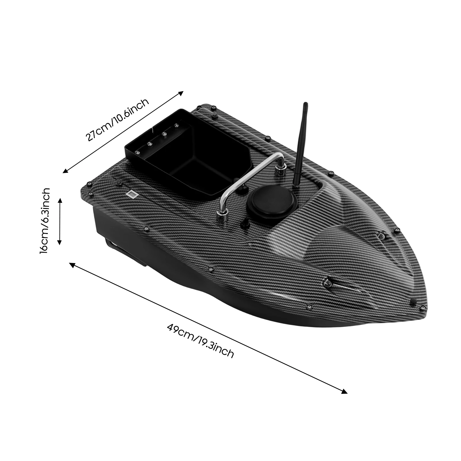 Bild 4: Köderboot 500 m, GPS-Futterboot, 1,5 kg, Nachtangel-Köderboot mit LED-Licht, Angelauto, Kreuzfahrt mit Funkfernbedienung