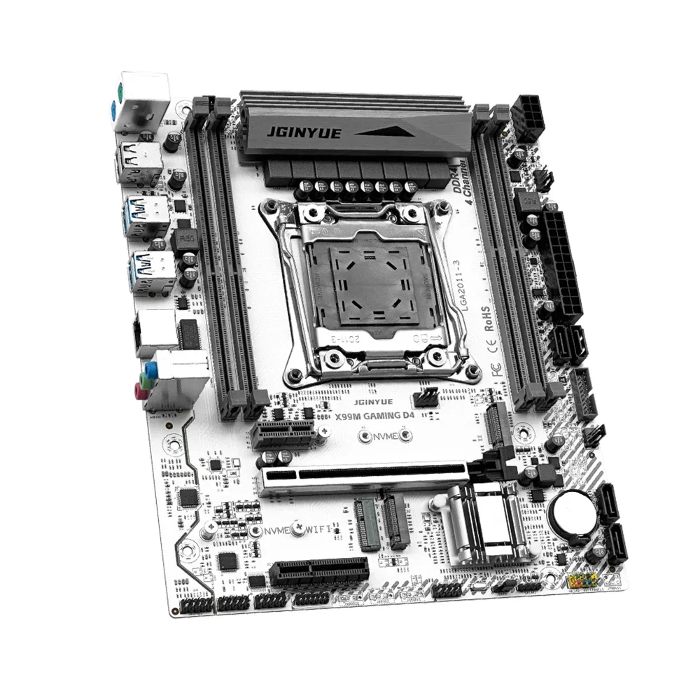 Imagem -02 - Conjunto de Motherboard X99 com Cpu Xeon e5 2680v4 2x16gb Ram Ddr4 Suporte para Memória M.2 Nvme Sata Wifi X99m Gaming d4