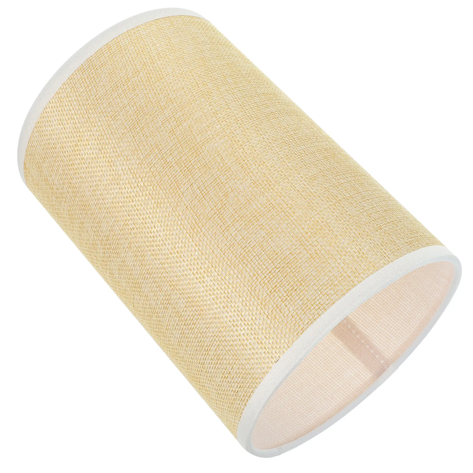 

Льняной абажур для лампы, сменный, большой размер, желтый, тканевый, для настольной лампы