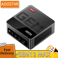 AOOSTAR GEM12 Max Mini PC AMD Ryzen 7 8845HS 8 Core Up to 5.1GHz 32GB DDR5 RAM 1TB PCle 4.0 SSD WiFi 6 Bluetooth 5.2 2*2.5G LAN