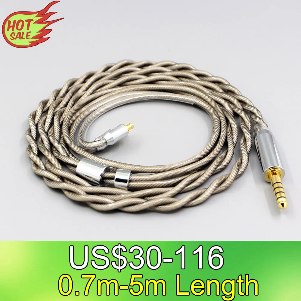 

LN007824 Type6 756 core 7n Litz OCC Silver Plated Earphone Cable For Audio Technica ath-ls400 ls300 ls200 ls70 ls50 e40 e50 e70