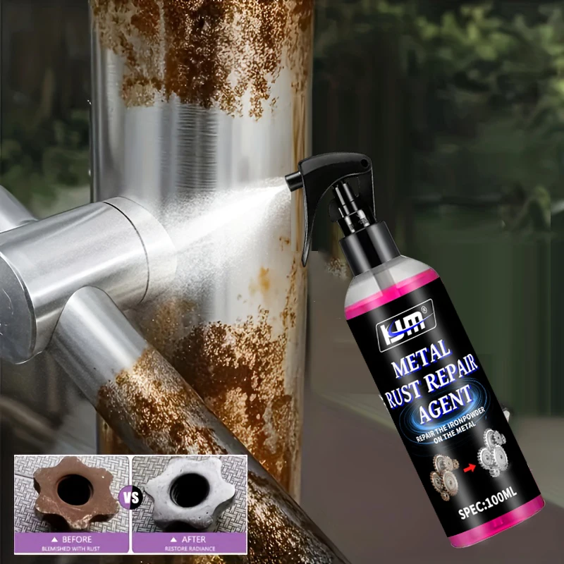 Stove Rack Rust Remover Spray Gas Cooktop Cleaner Fast Remove Blackening Stubborn Rust Stains Gentle Kitchen Cooktop Cleaning
