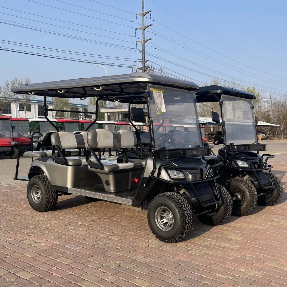 High Quality 350cc Gasoline Electric Golf Cart Car 2 4 6 8 Passengers Golf Buggy