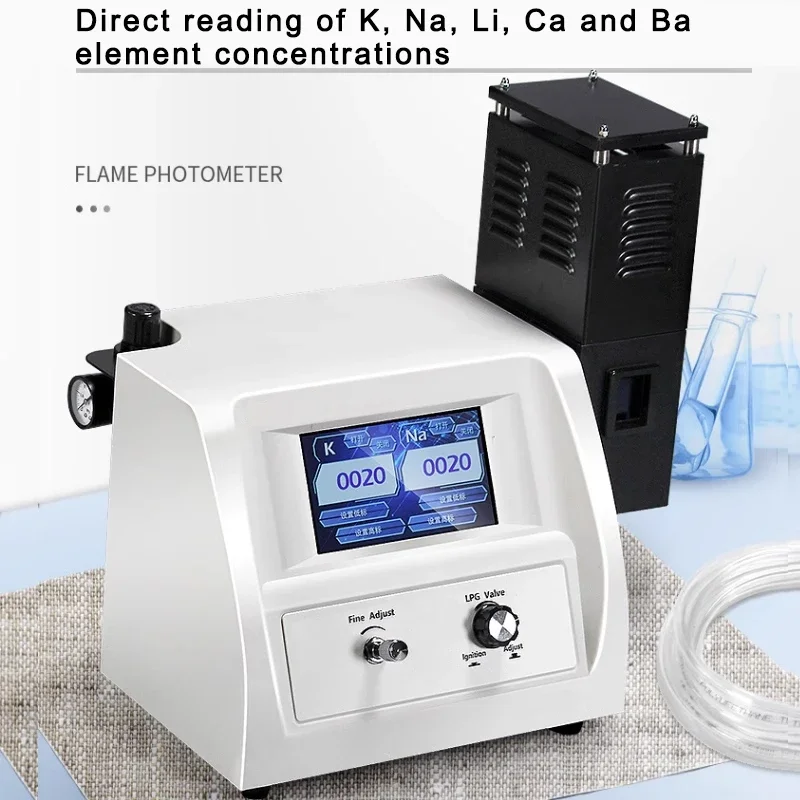 WEIAI pantalla táctil de alta calidad FP640 FP6410 Na K Li Ca Ba espectrómetros de análisis fotómetro de llama automático para laboratorio