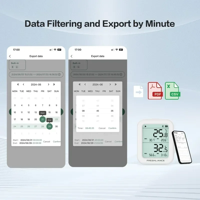 Termômetro multifuncional sem fio Higrômetro Tuya Wifi Sensor de temperatura e umidade