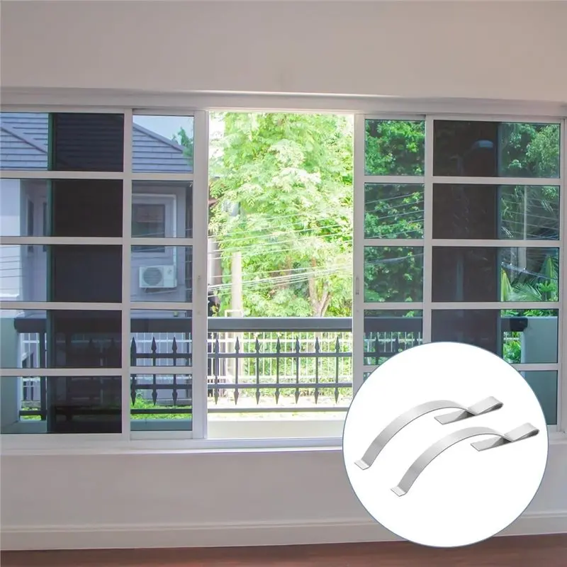 ABMR-Window Screen Tension Spring 60Pcs Corner Mount Flat Clips