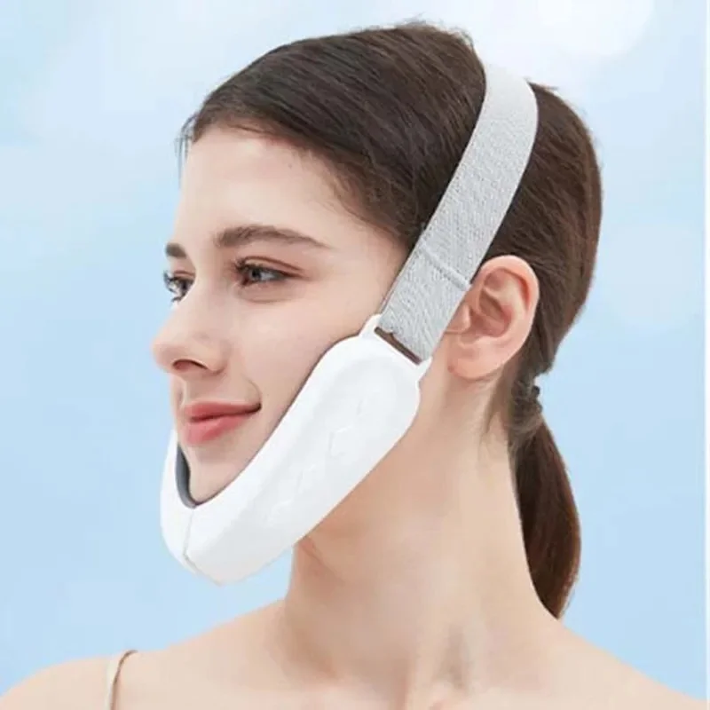 V High-elasticity electric facial device，Adjustable、Foldable，Smart facial massager，Microcurrent，Portable facial lifting device