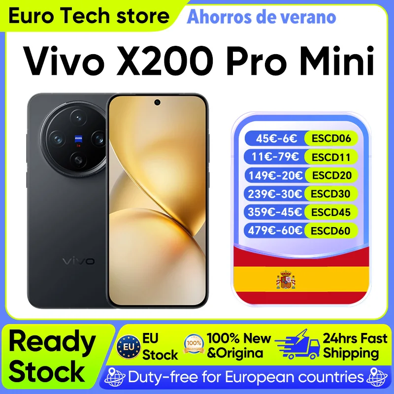 Vivo X200 Pro Mini OriginOs 5 6,31 "AMOLED 120HZ pantalla de dimensión OTA 5700mAh 90W 50MP cámara compatible con Google CN versión VIVO nuevo