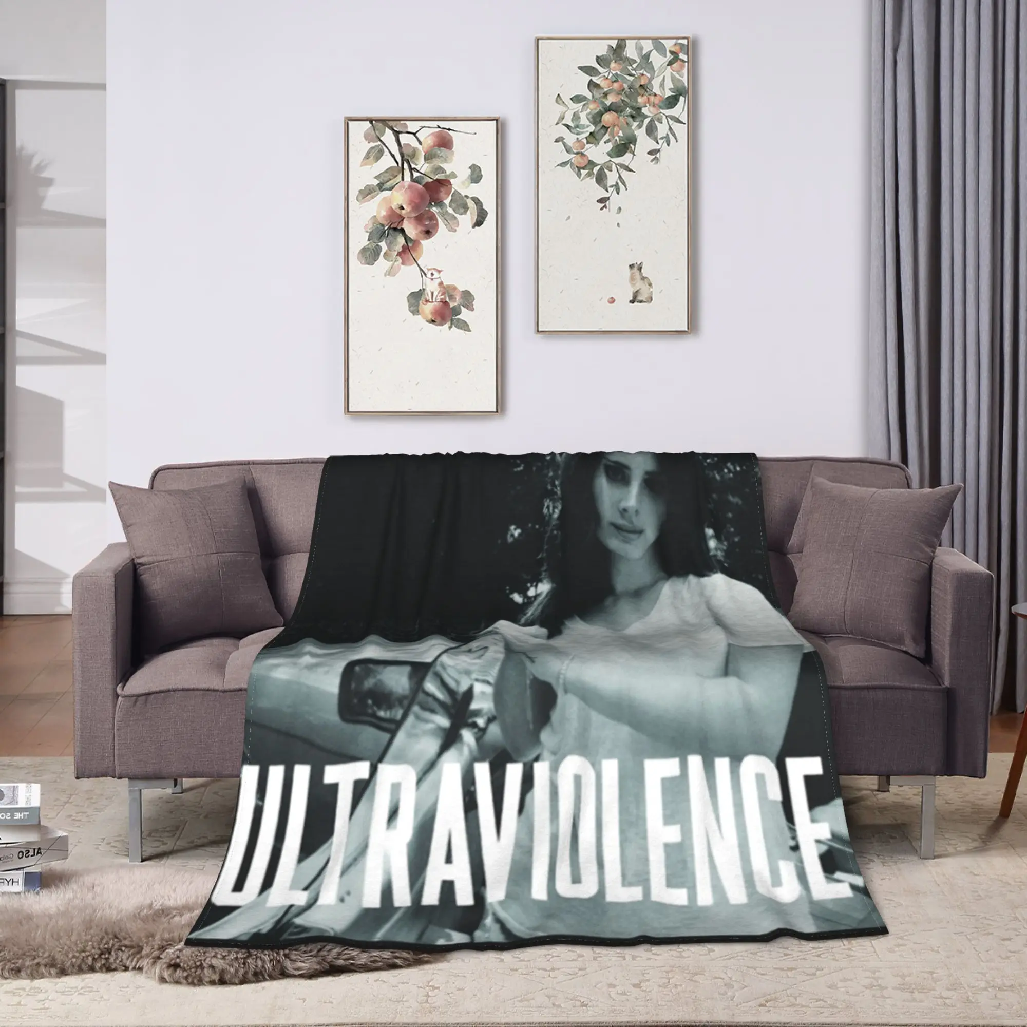 Singer Lana Del Rey Blankets  Super Warm Funny Plush Throw Blanket For Children Couch Bed Flannel Bedspread Bed Cover