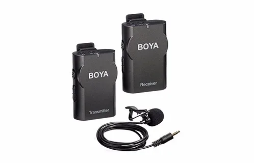 جديد BOYA BY-WM4 PRO K1/2 2.4GHz ميكروفون لاسلكي آيفون ، آي باد ومعظم أجهزة أندرويد ، كاميرا DSLR ، كاميرا الفيديو ، والكمبيوتر