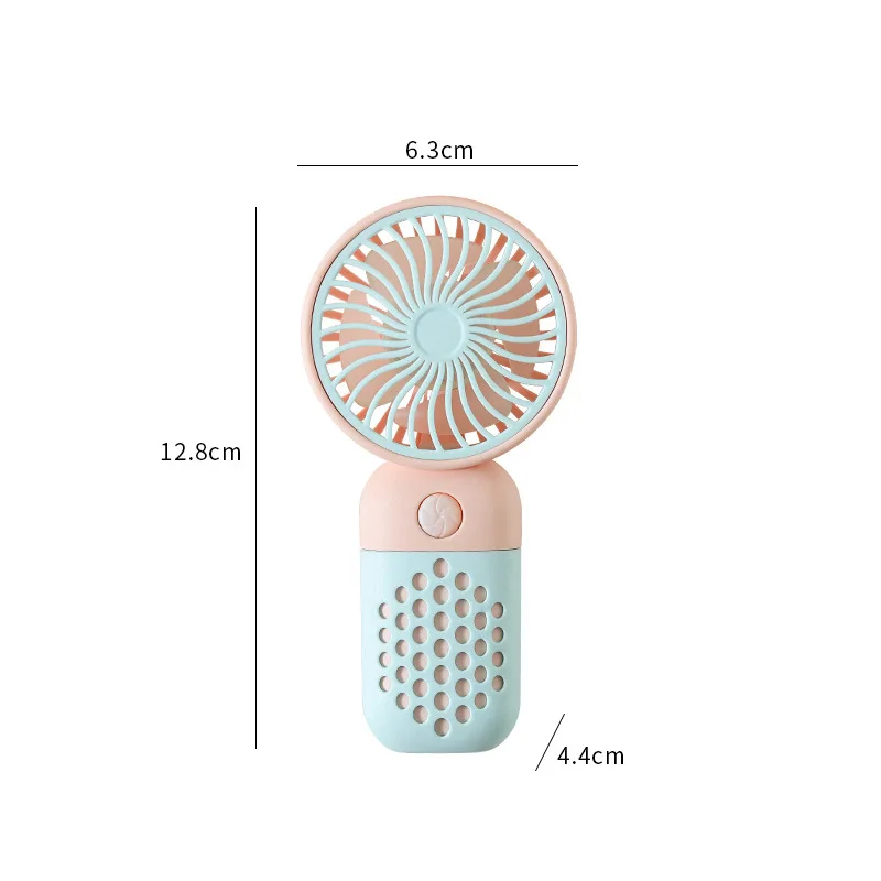 New Cartoon Cute Mini USB Handheld Charging Fan Portable PocketSized for Home Outdoor Office Student Dorm Use