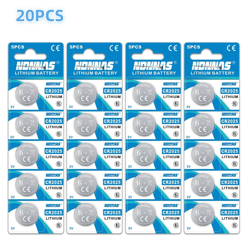 1-100PCS 3V CR2025 Batteries Lithium Button Battery DL2025 BR2025 5003LC LM2025 CR 2025 Watch Batteries for Toys Clock Compute