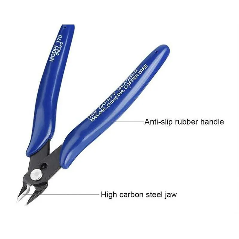 PLATO 170 Cutting Shear Pliers Jewelry Wire Cable Cutter Side Snips Flush Pliers for Wire Cotton Cutter DIY Hands Tool