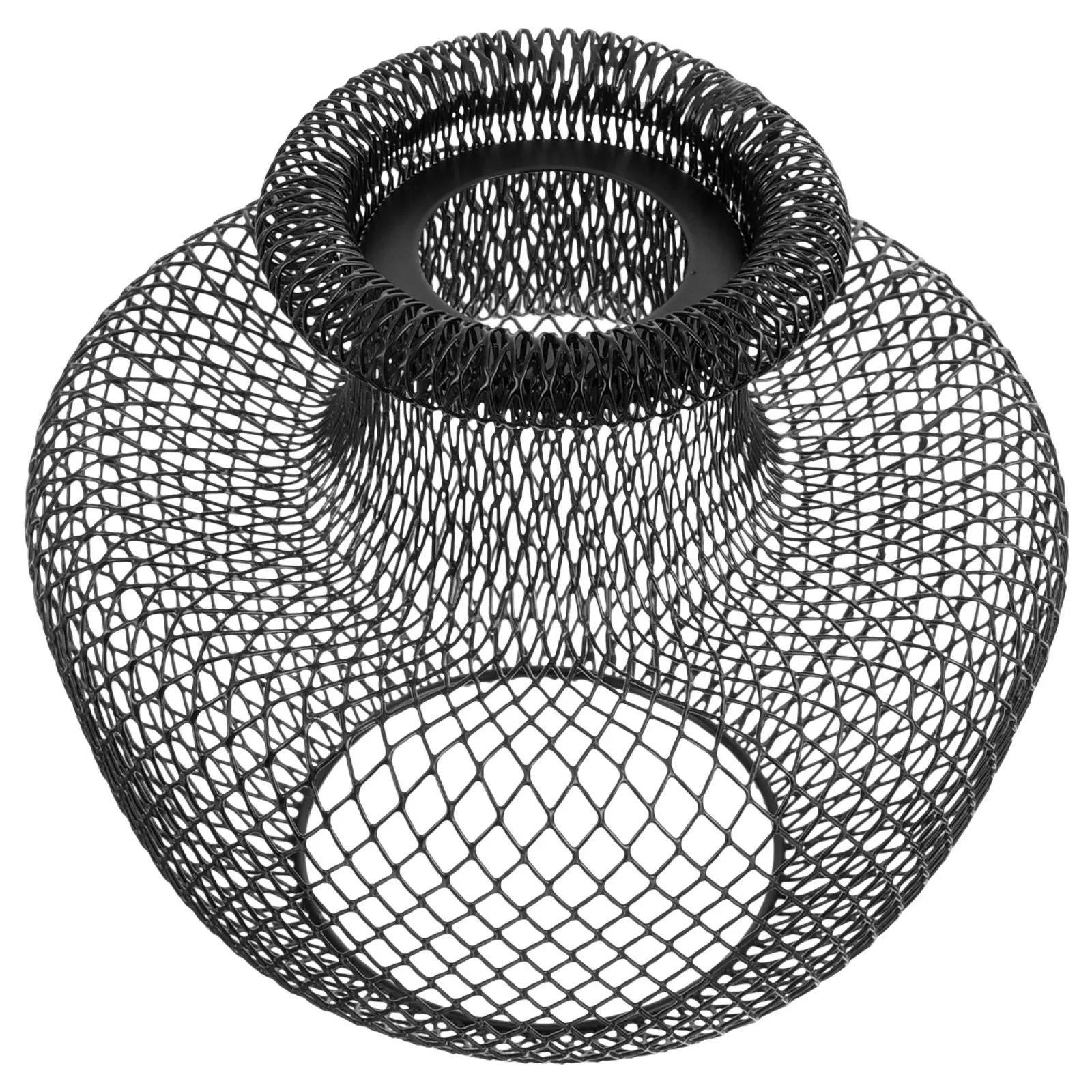 

Black Wire Lamp Shade Vintage Ceiling Pendant Light Cover Decorative Metal Lampshades Replacement Shades For Home DIY