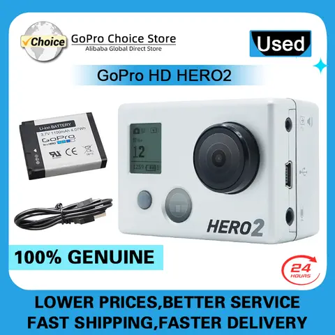 GoPro HD Hero 2 action camera entry-level ultra wide angle Go Pro HD vlog small helmet action camera