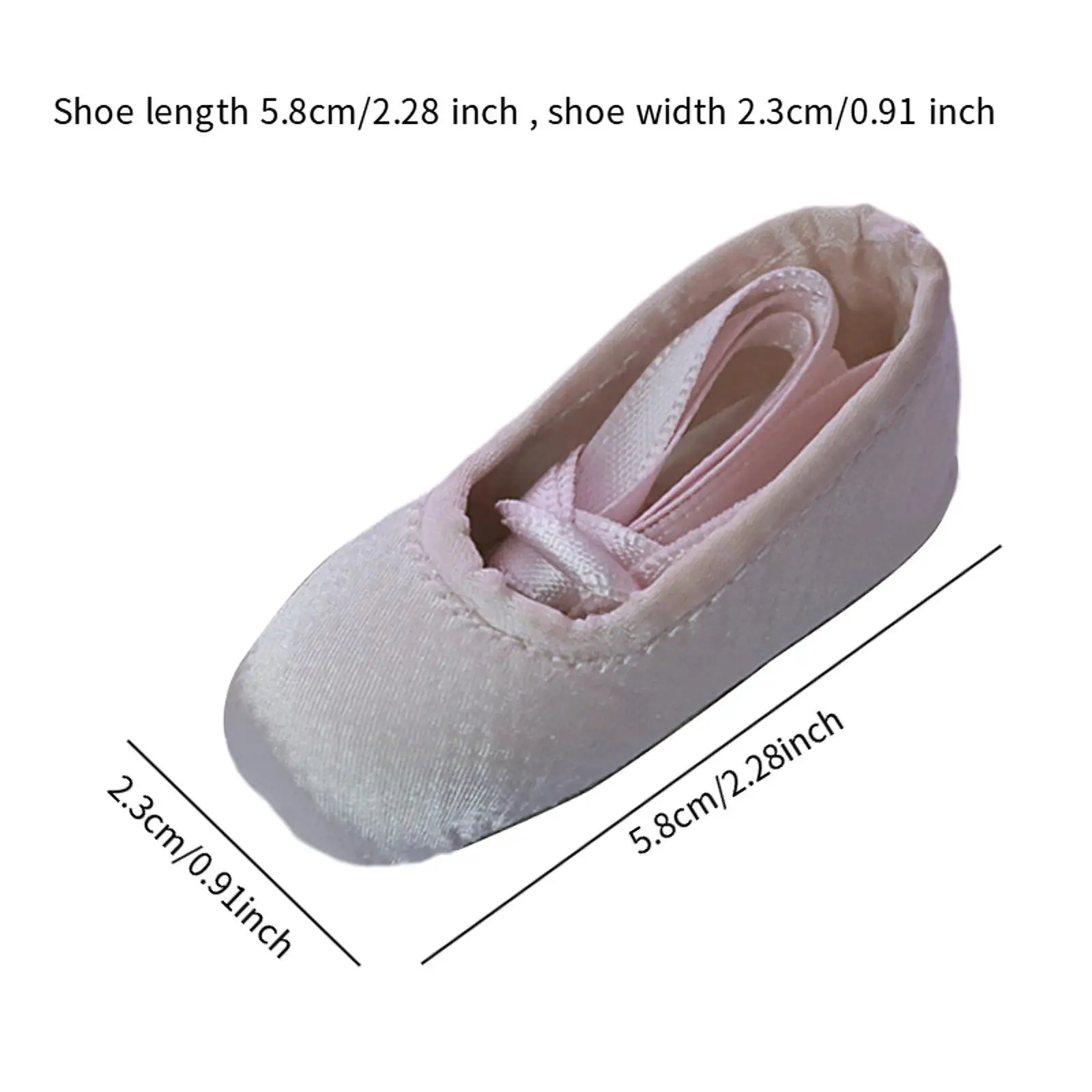 1/4 pop balletschoenen schattige pop accessoires pop aankleedspeelgoed mini-pop schoenen voor 45 cm pop kinderen speelgoed leeftijd 5 6 7 8 meisjes cadeau