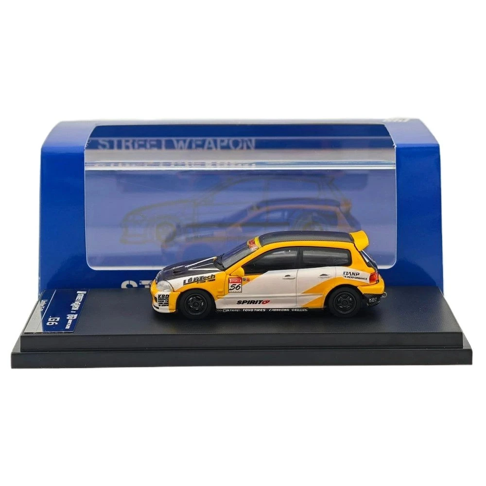 SW 1:64 Scale for EG6 Sir Hatchback Sports Model Diecast Metal Car Miniature Gifts Limited Collectible Toy Vehicle Models