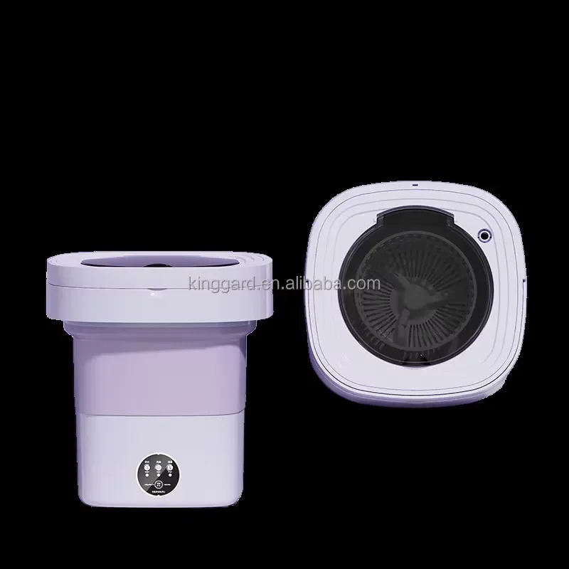 Portable Foldable Smart Washing Machine with Drying Function Compact Household Laundry Cleaner for Small Spaces Travel Use