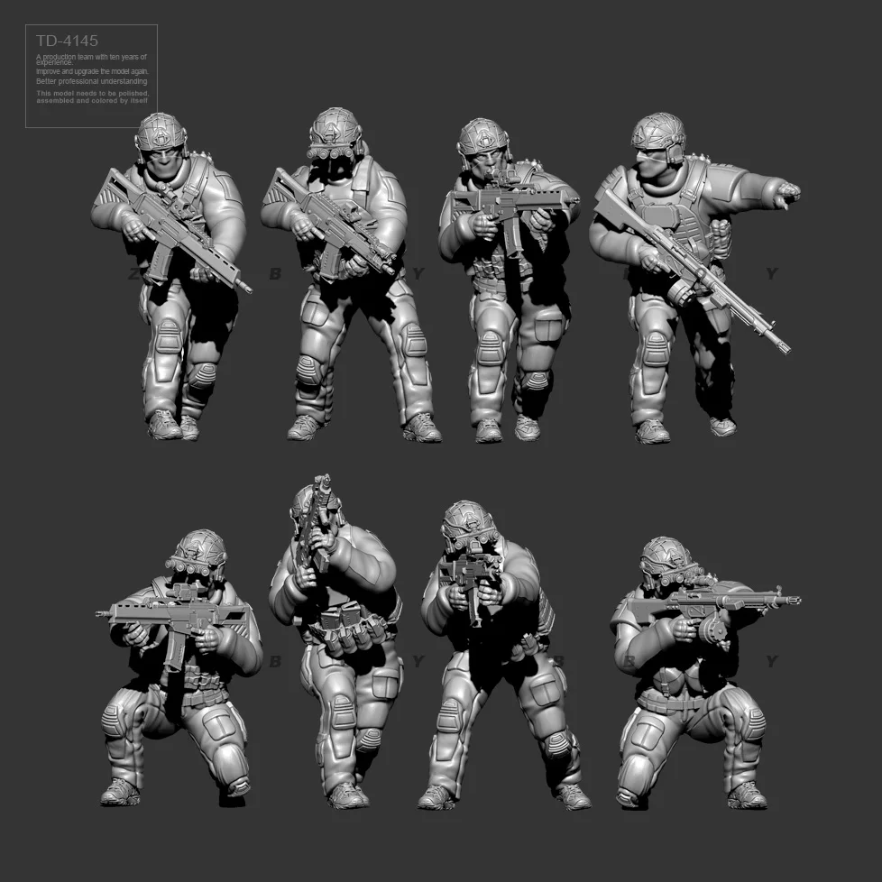 

38MM 50MM Resin Soldier model kits figure colorless and self-assembled TD-4145