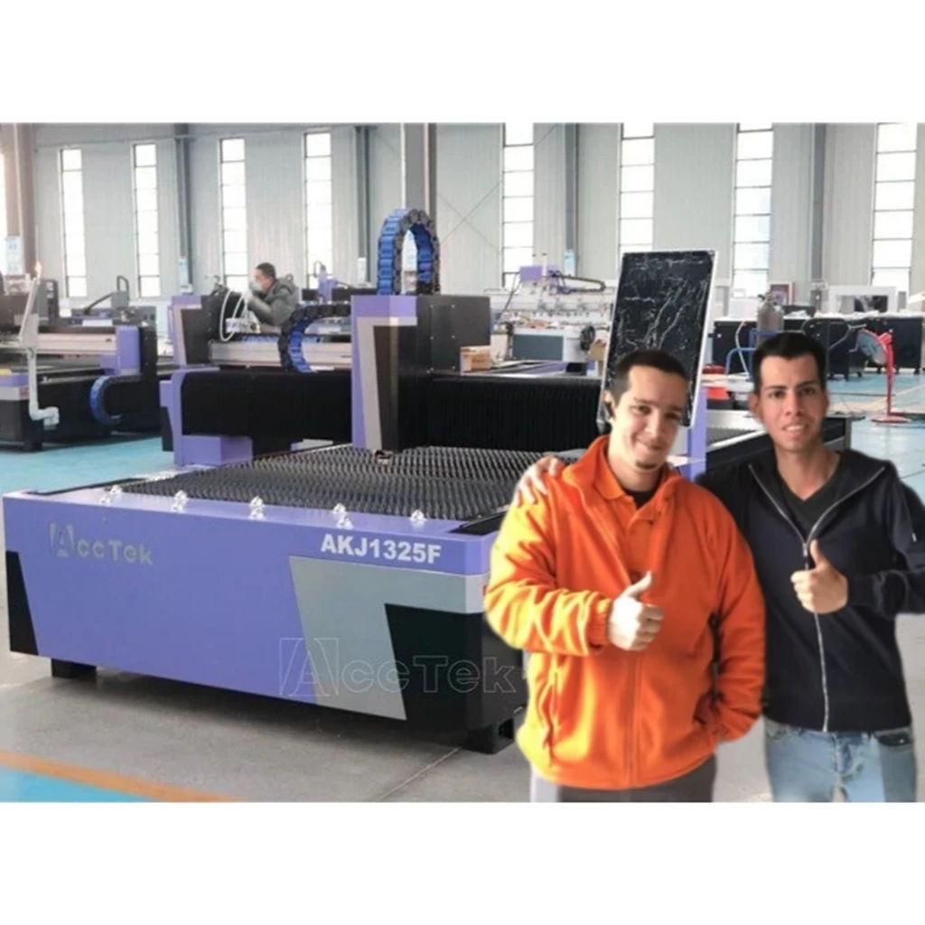 Metal Cut Fiber Laser Cutting Machine 1325 3015 1000w 2000w 3000w Aluminum Tube Pipe SS Cut Acctek