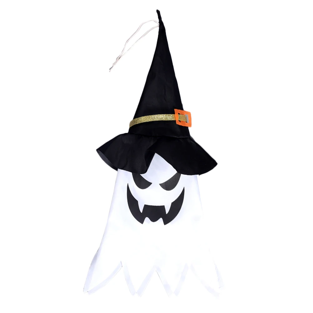 

Hanging Ghost Hat Light Halloween Decor for Garden Yard Party Indoor Outdoor Haunted Decoration Props