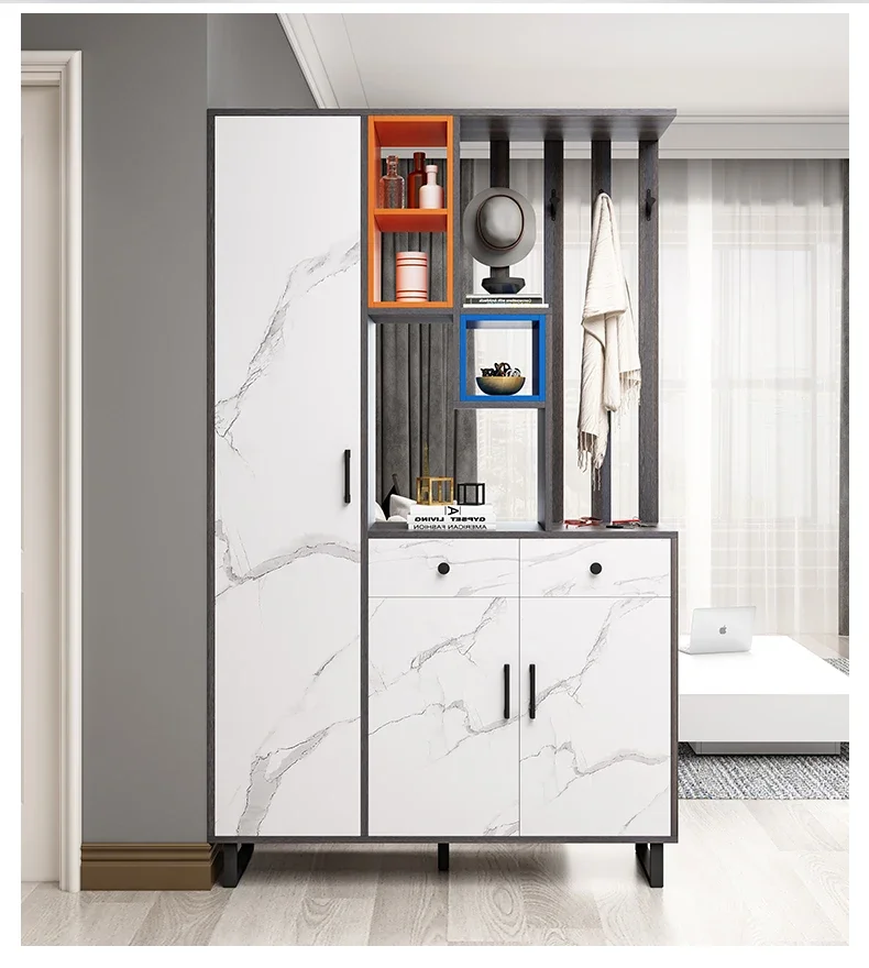 CXH Geïntegreerde entree Woonkamer Muur Hal Moderne eenvoudige plank Multifunctioneel