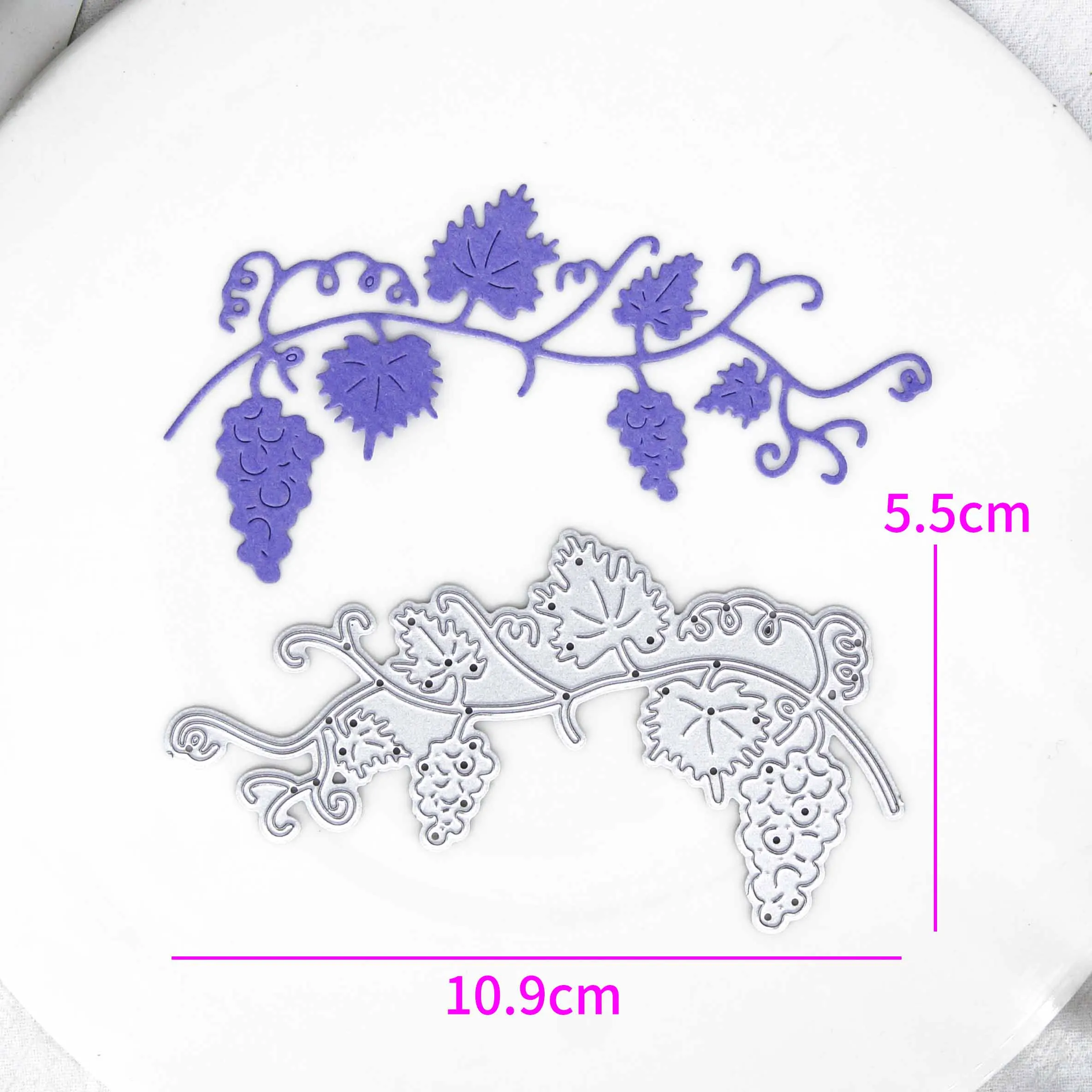 Craft metal cutting dies cut die mold Grape Leaf strip decoration Scrapbook paper craft knife mould blade punch stencils dies