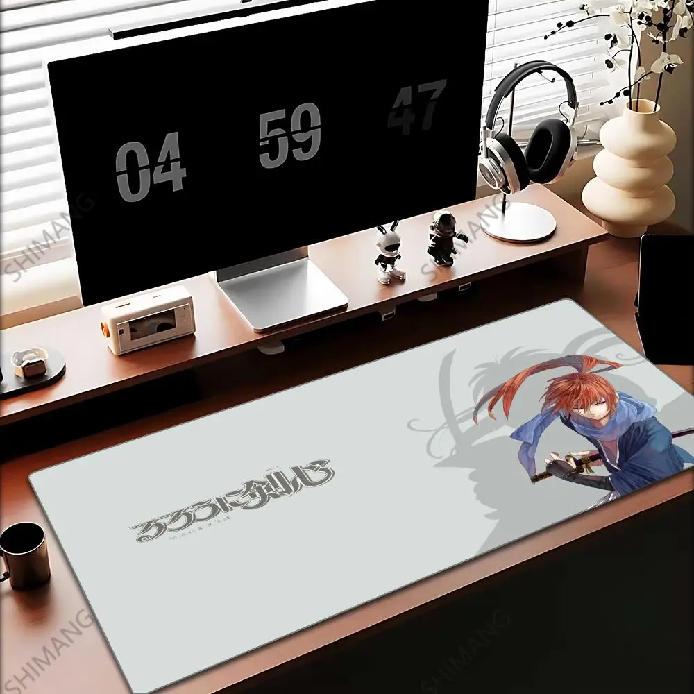 

Comics Rurouni Kenshin Mousepad HD Printing Computer Gamers Locking Edge Non-slip Mouse Pad XXL90x40cm Keyboard PC Desk Pad