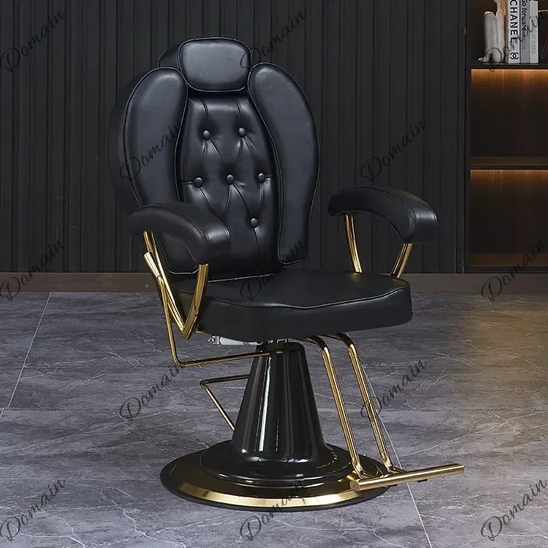Mat Professional Barber Chair Aesthetic Comfortable Armchair Organizer Barber Chair Elegant Fashionable Salon Furniture