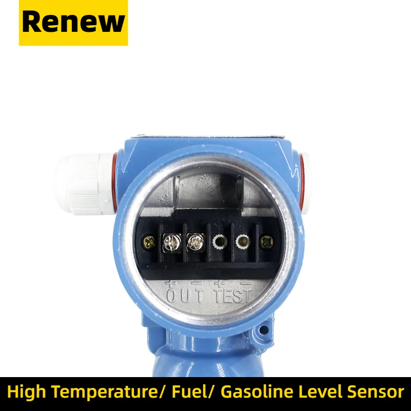 0-20M Submersible Liquid Level Sensor High Temperature Resistant Boiled Water Stainless Steel Fuel Level Transmitter 4-20mA