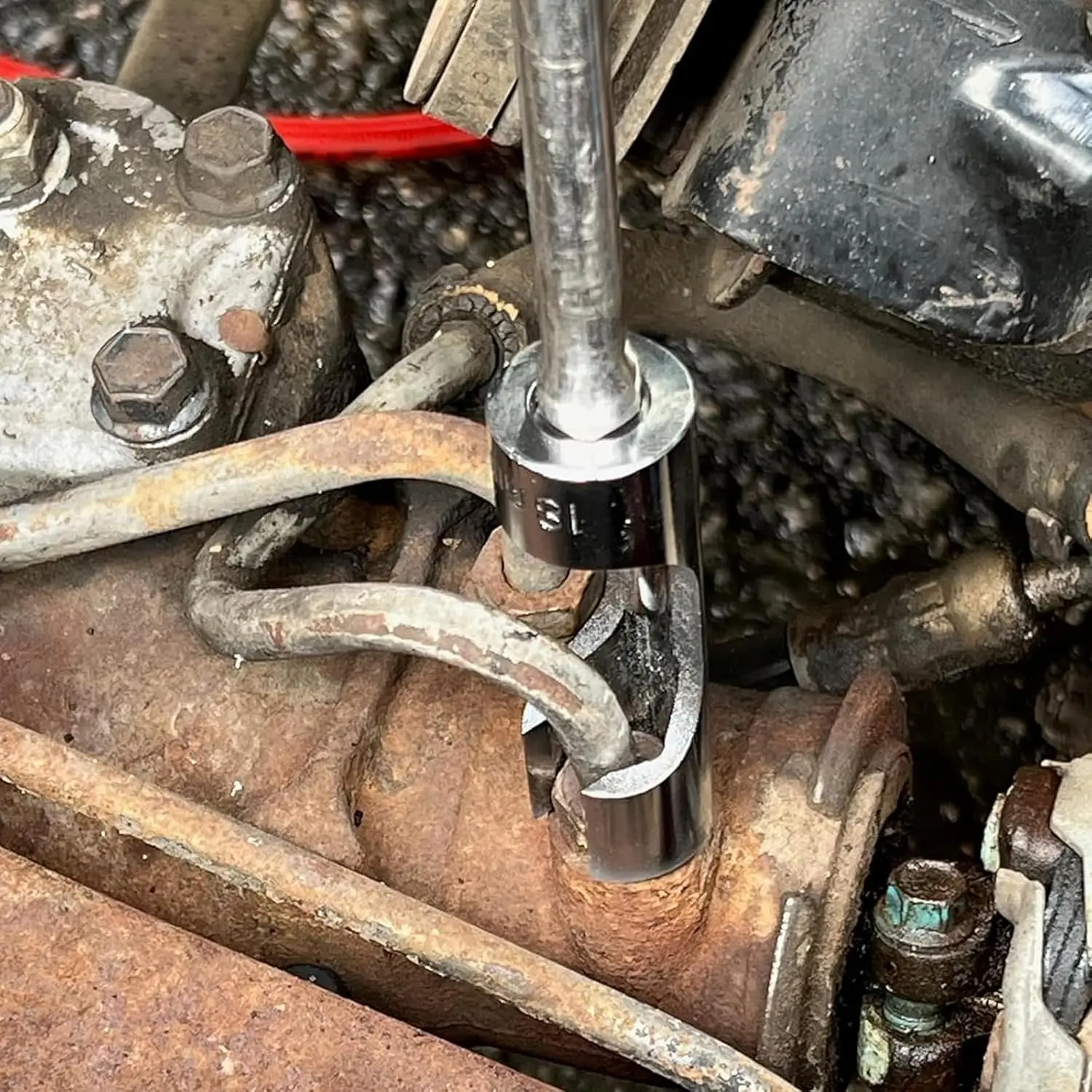 10-22mm Offener Steckschlüsselsatz, Werkzeug zum Entfernen von Kraftstoffeinspritzrohr-Flanschmuttern, Sechskant-Set für Auto- und Motorradreparaturen – Detail 4