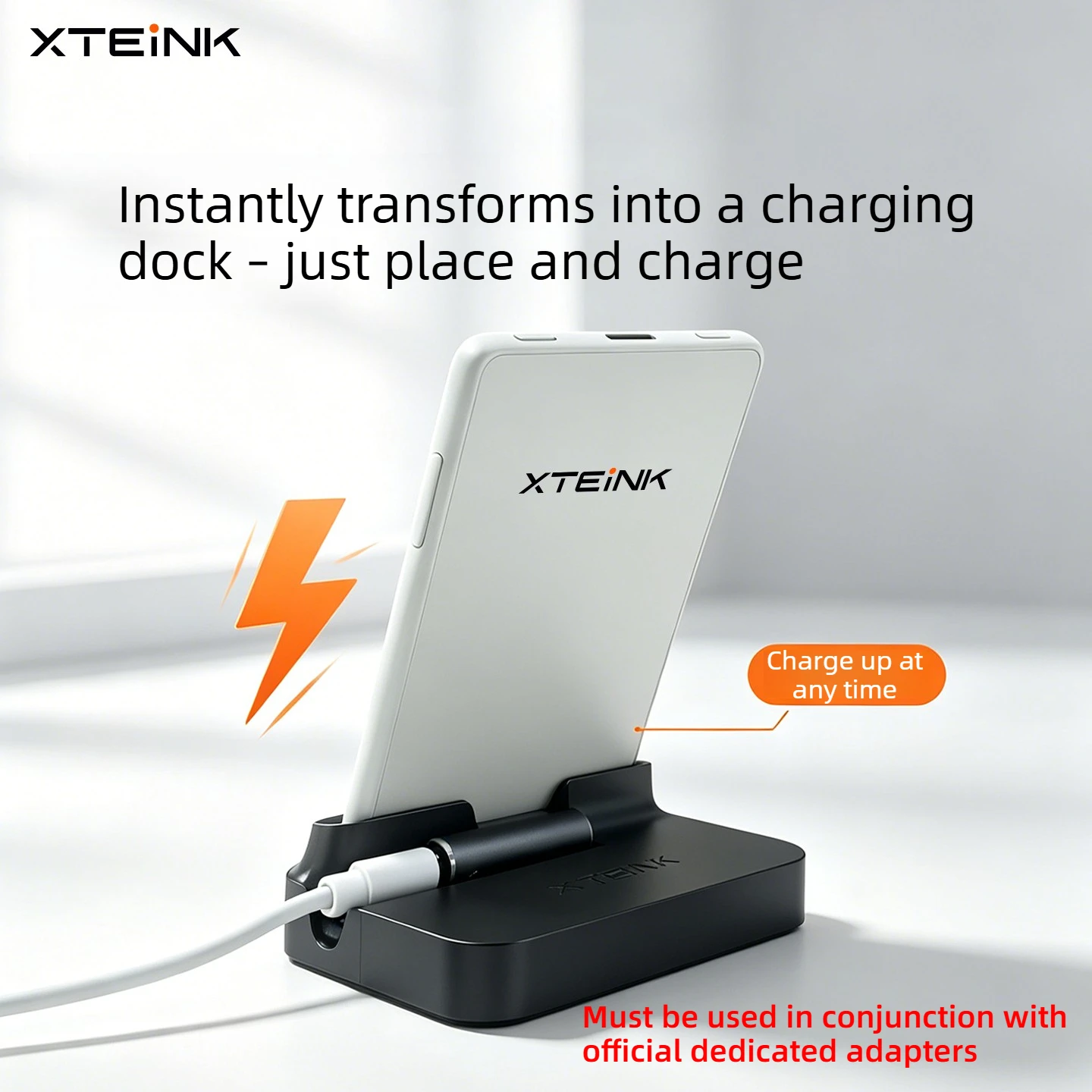 Xteink X3/X4/X4 Pro E-ink Reader base stand Stable Support for E-ink Reader 65 Degree Tilted Desktop Reading Dock Desktop stand