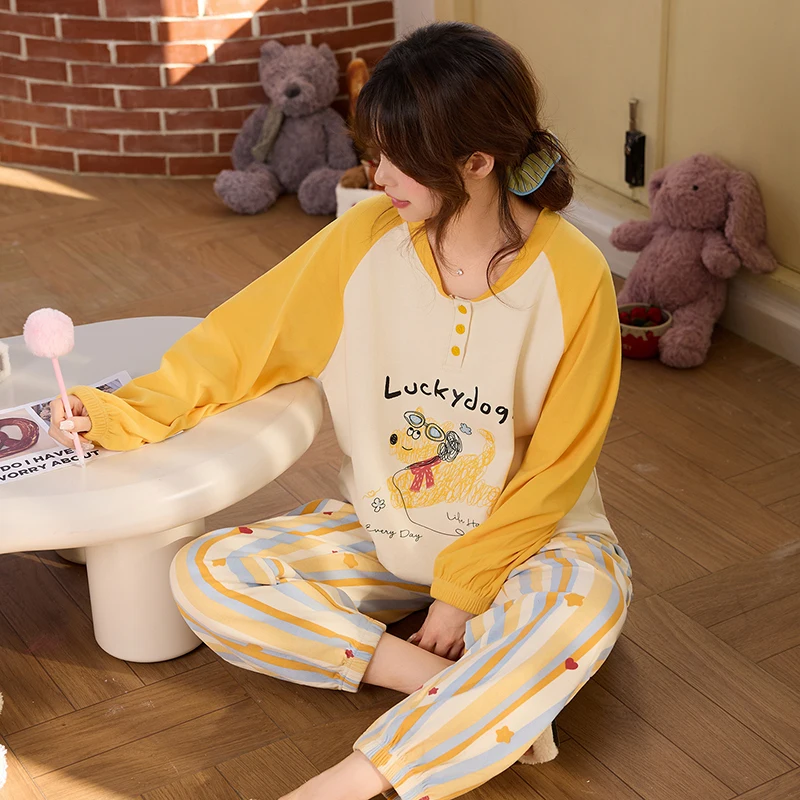 

Комплекты пижам: оранжевые женские брюки, прочные, с капюшоном, кремовые капри, осенне-зимние, пастельные, вязаные, для сна, моющиеся, с карманами, короткие, для подруг, в стиле OL