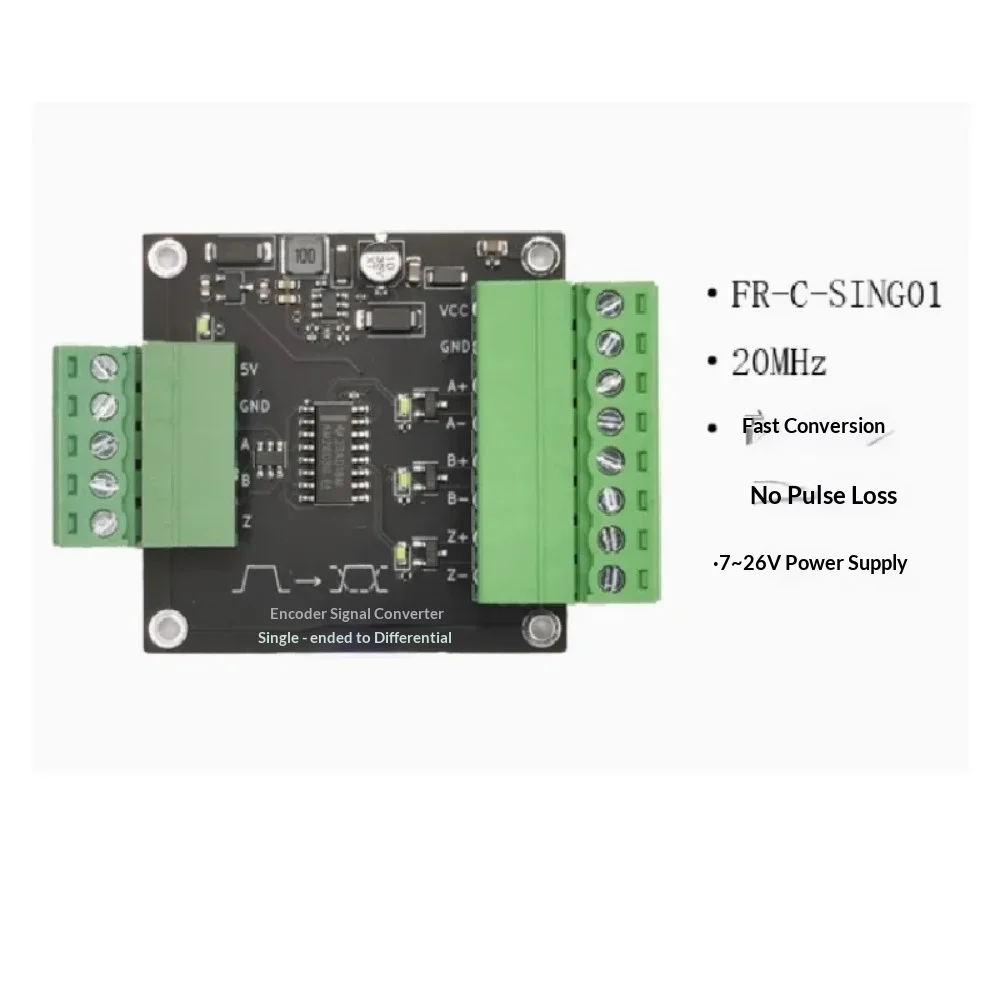 Single ended to differential signal board long-distance line drive communication AM26C31
