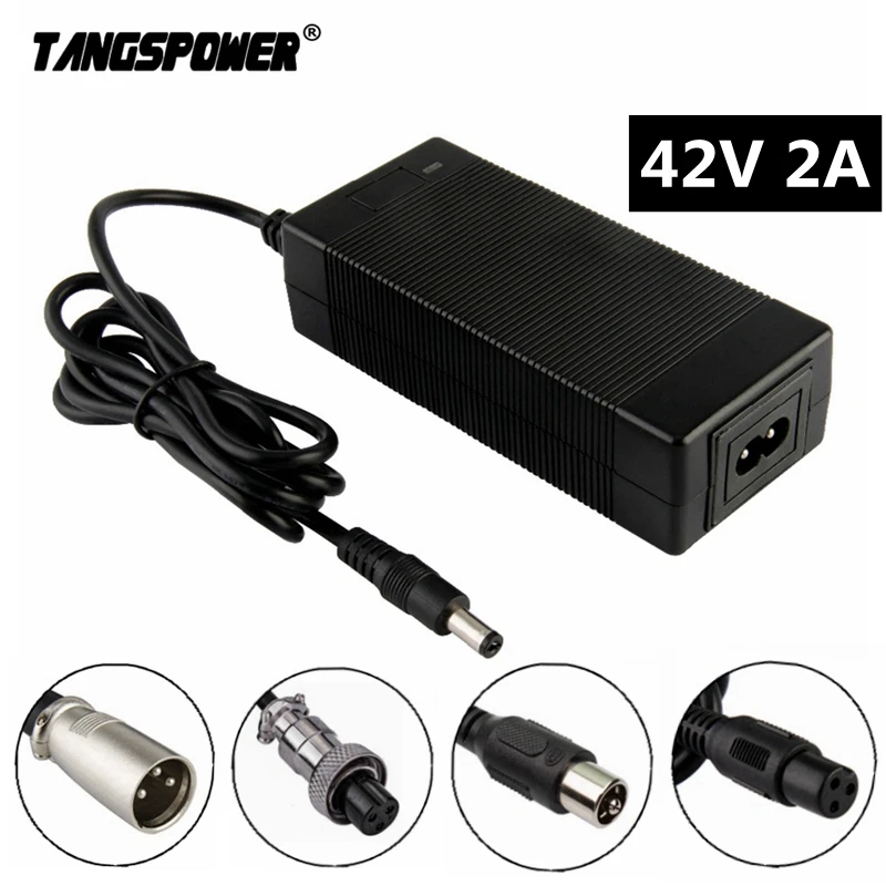 

42V 2A Lithium Battery Charger For 10Series 36V Li-ion Battery Pack For M365 Charger Real 2A Fast Charging High quality