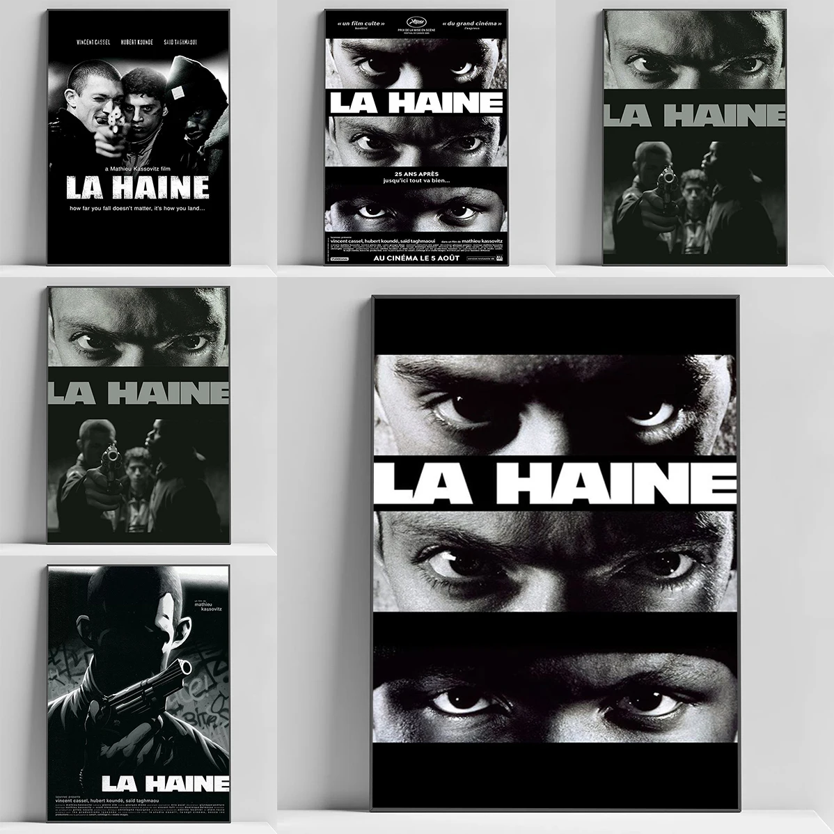 La Haine 1995 Movies Prints The Hate Vintage Poster Bedroom Decoration Room Interior Posters for Wall Decorative Paintings Home