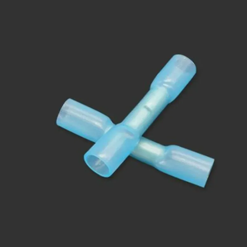 500pcs BHT2 Heat Shrinkable Wire Connectors Waterproof Insulated Cold Crimping Middle Terminal Wiring Connectors