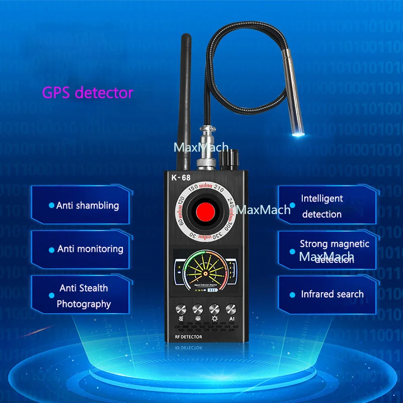 

K68 Hotel Anti-Stealing Automatic Magnetic Detection Smart Anti Eavesdropping Monitoring Camera Signal Detector lnfrared Search