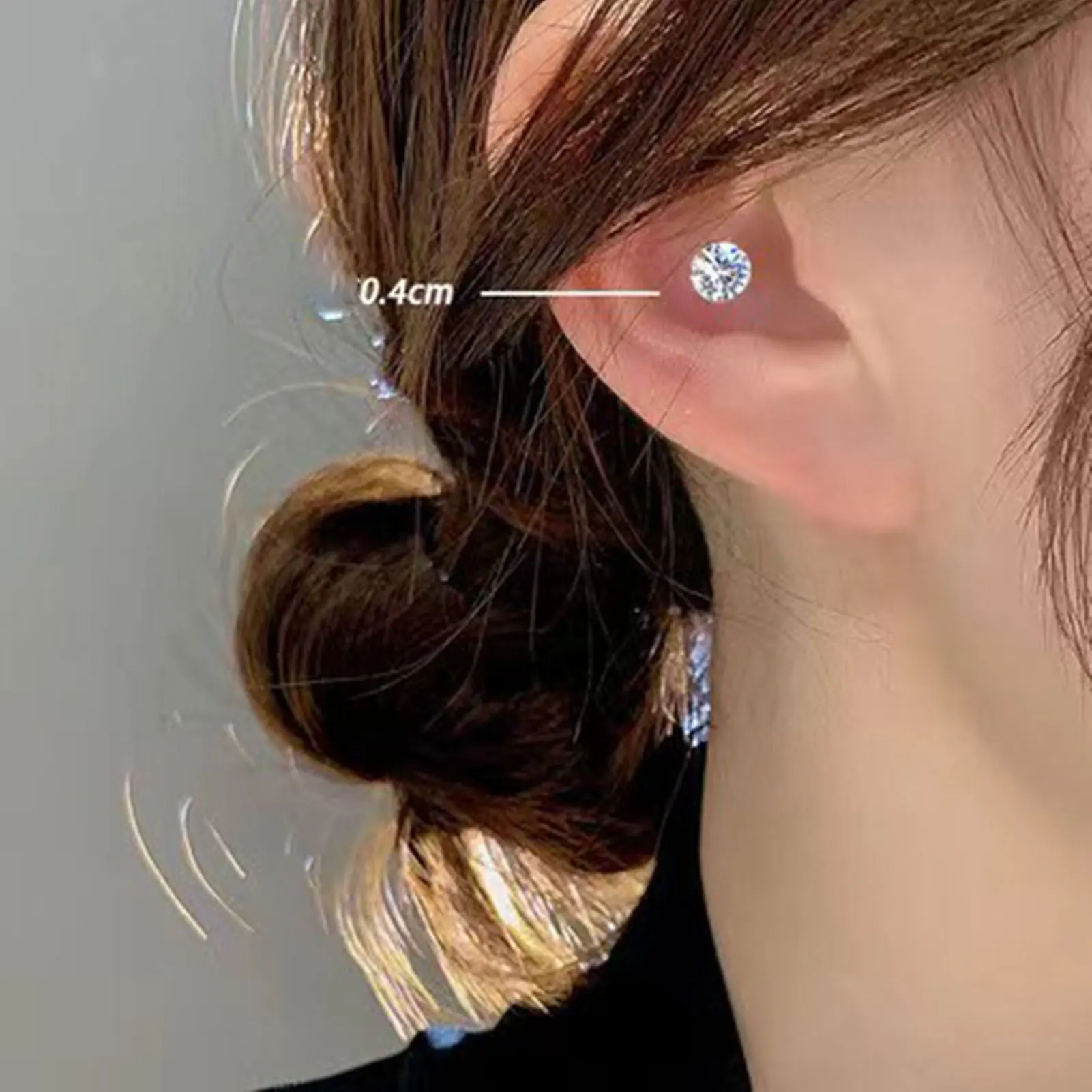 Magnetic Cochlear Nail Ear Decor Skin-friendly Hypoallergenic Stud Earrings for Festival Cosmetic Patry