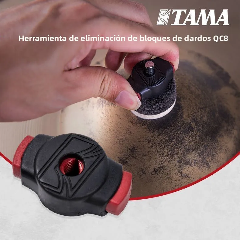 TAMA Soporte de timbal de liberación rápida con tuerca de tornillo para kit de batería de jazz, brazo de montaje de platillos...