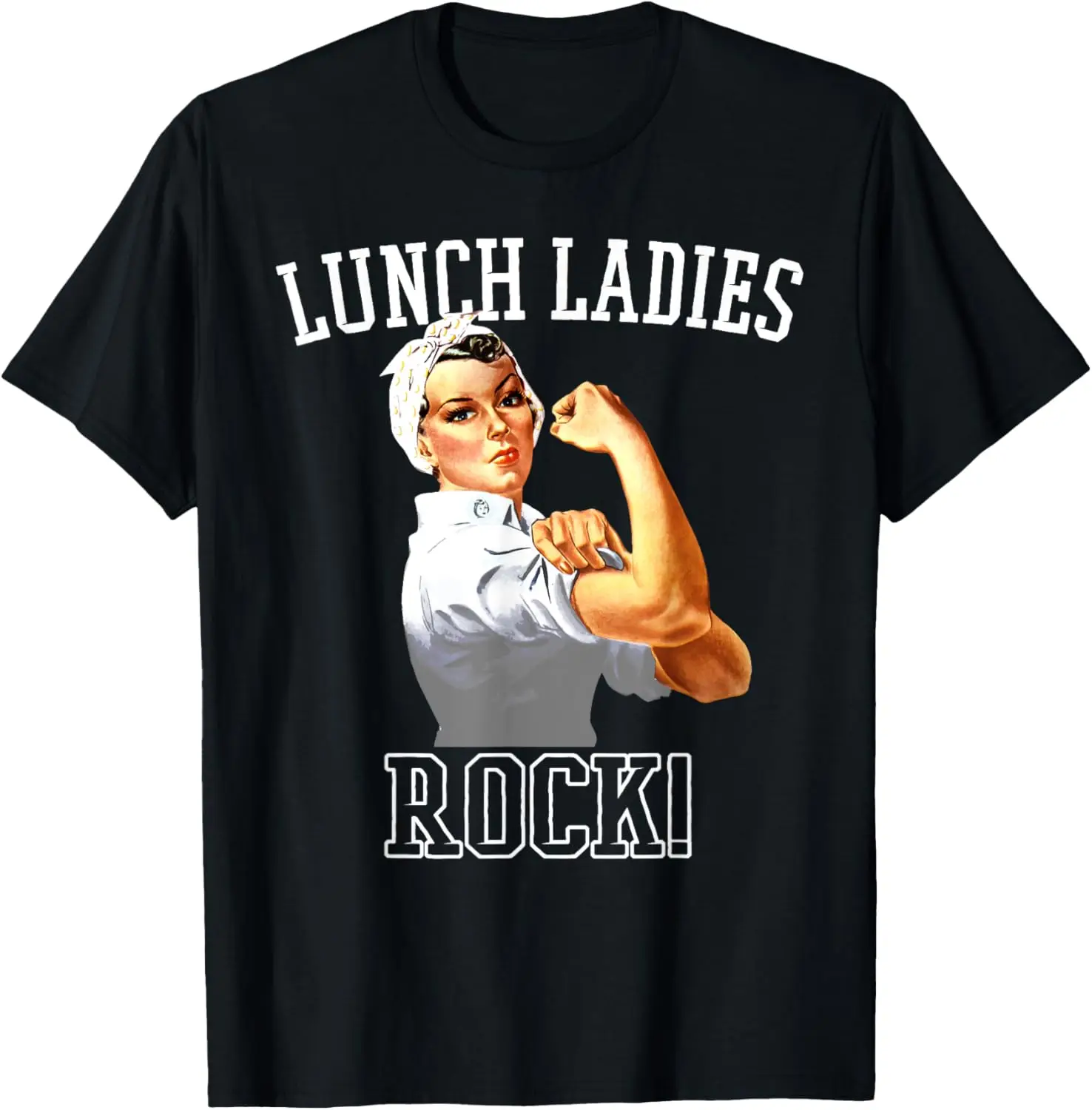 Lunch Ladies Rock Cafeteria Worker Funny Lunch Lady T-Shirt