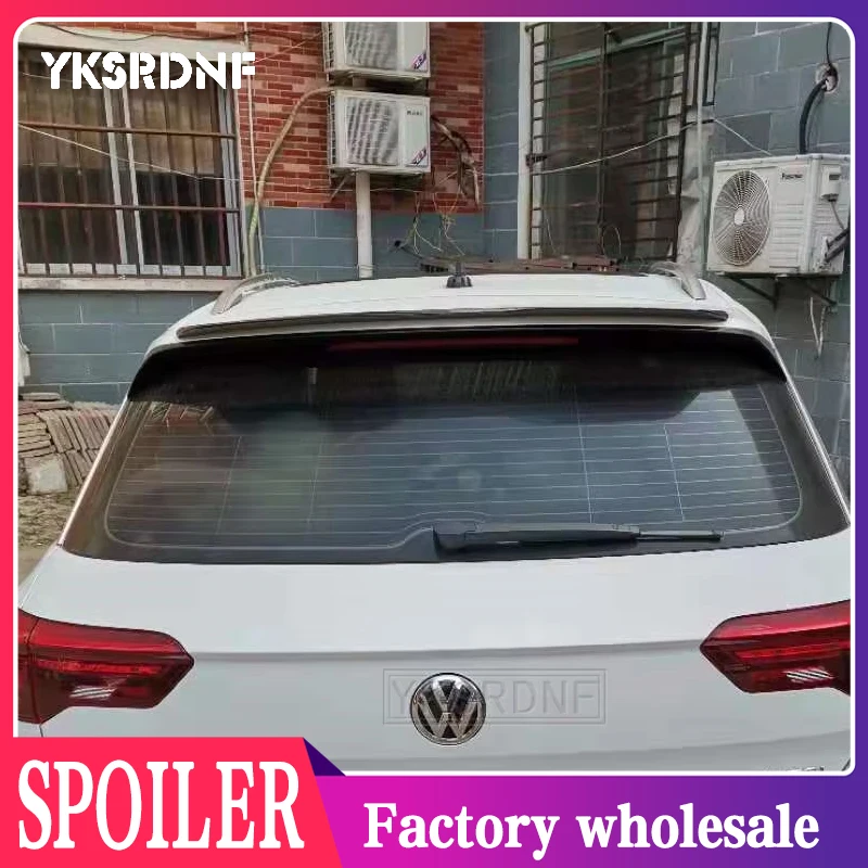 

YKSRDNF For Volkswagen T-ROC Car Accessories 2018 2019 2020 2021 Auto Tail Wing Decoration ABS Plastic Car Rear Trunk Spoiler