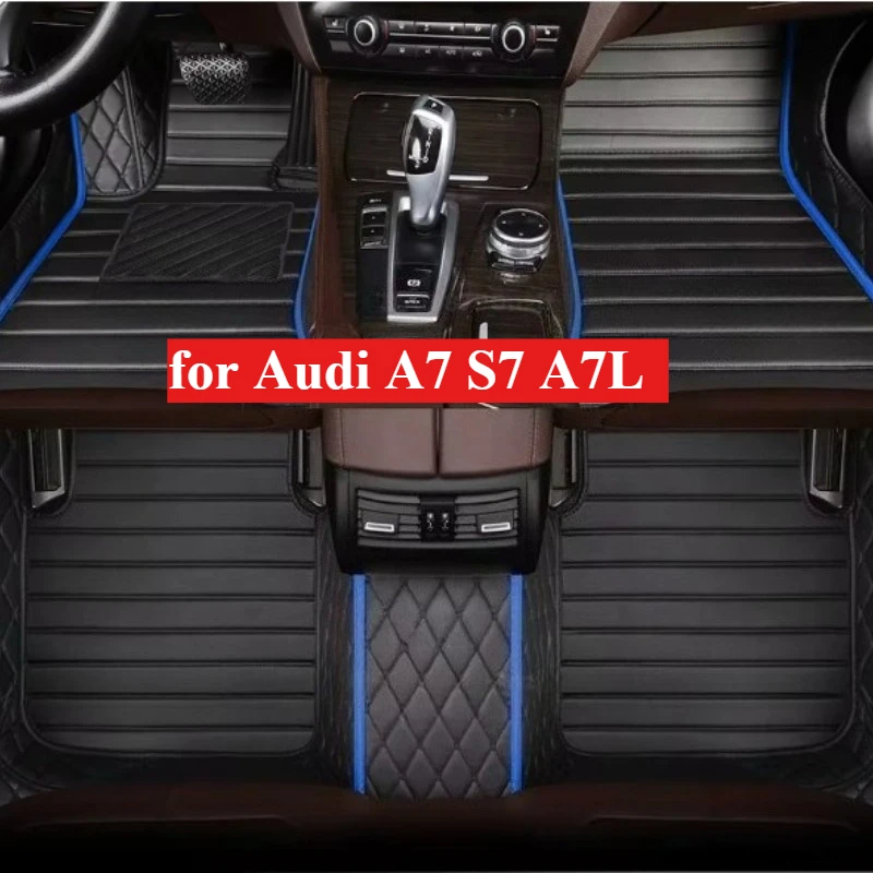 

Custom Car Floor Mats for Audi A7 S7 A7L 2012-2021-2025 All Weather leather Interior Accessories Liners Truck Carpet Rugs Foot