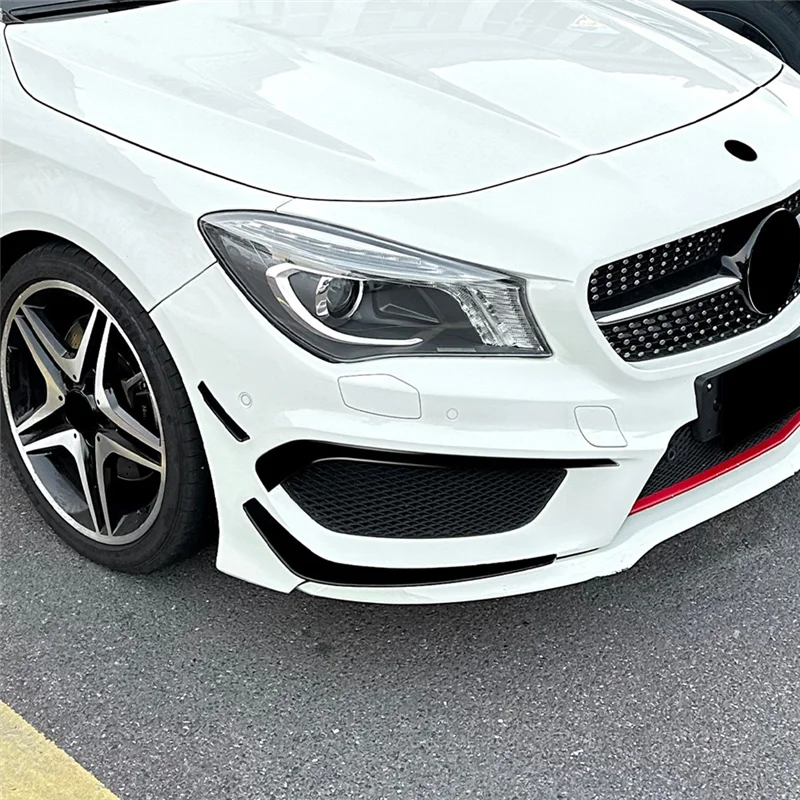 

For Mercedes Benz CLA Class C117 AMG Line 2013-2015 Front Bumper Lip Splitter Spoiler Diffuser Cover Trim